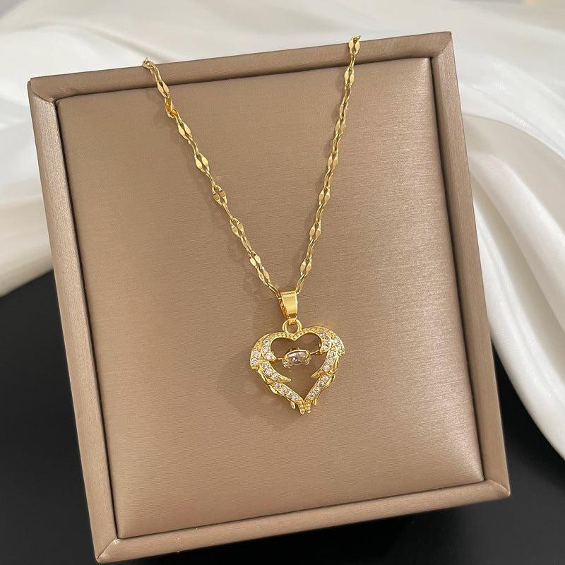 Cheky - Love Smart Necklace Female Phenix Dance In The Sky Cold Style Luxury Temperament Clavicle Chain