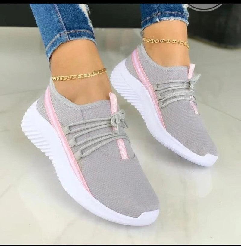 Cheky - Stripe Sneakers For Women Sports Shoes