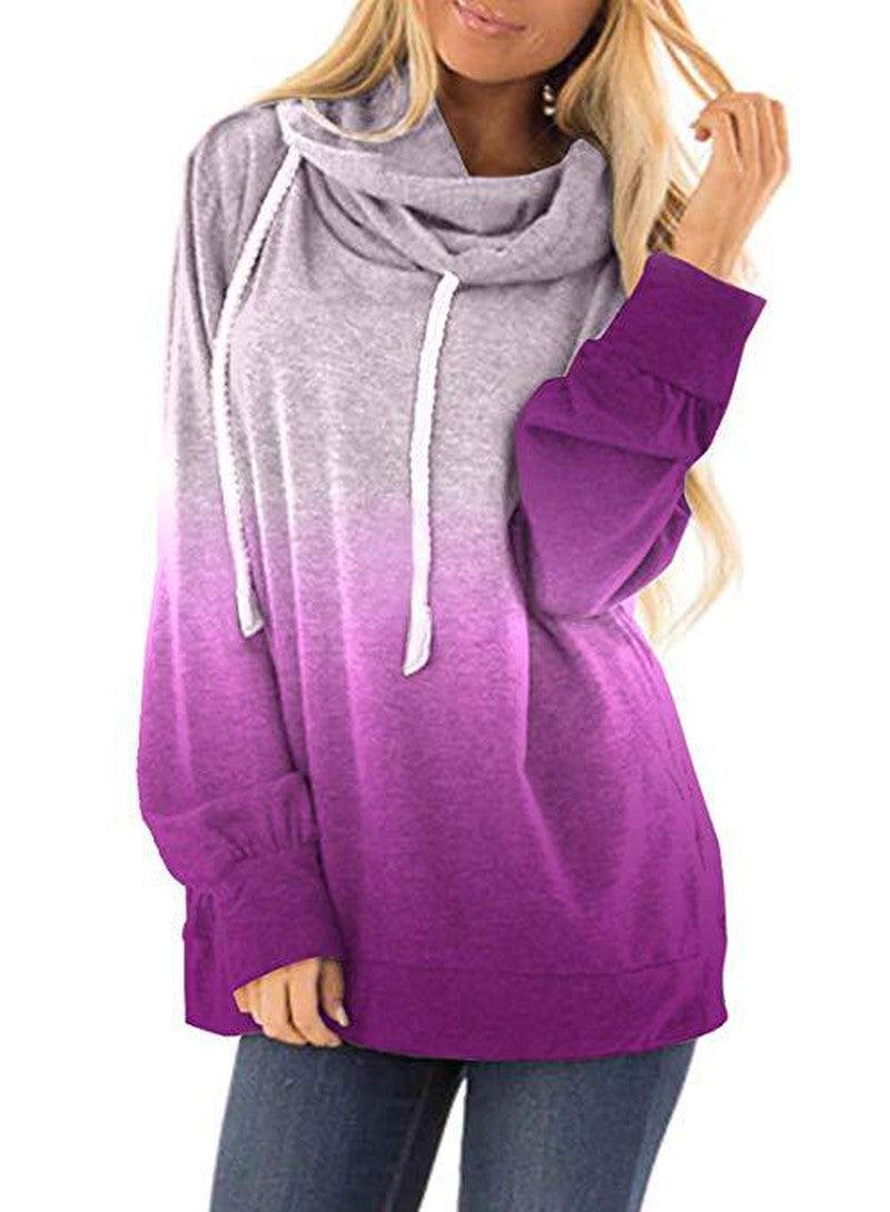 Cheky - Two-colored fashion hoodies for women