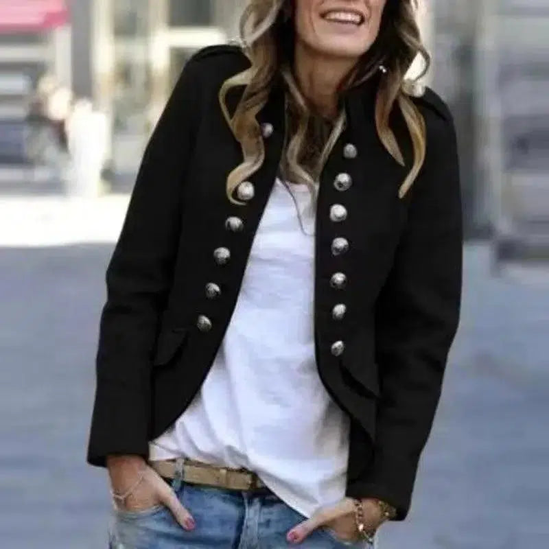 Cheky - Autumn and winter fashion button blazer