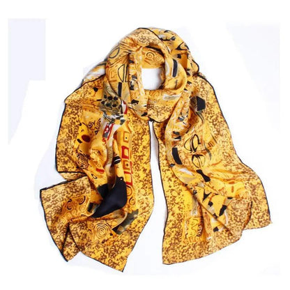 Cheky - Crepe Satin Long Scarf Women 160x45 Shawl