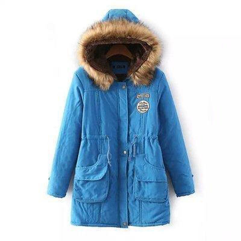 Cheky - Cozy Chic Fur-Trimmed Parka