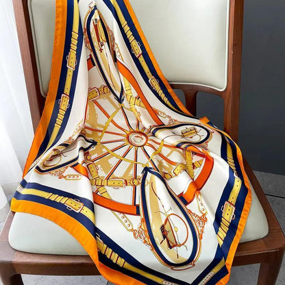 Cheky - Fashion Pattern Silk Scarf Spring And Autum