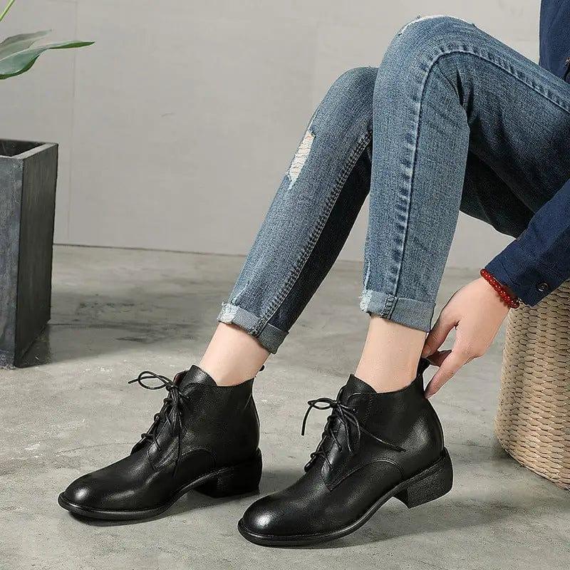 Cheky - Handmade Martin Boots Women Leather