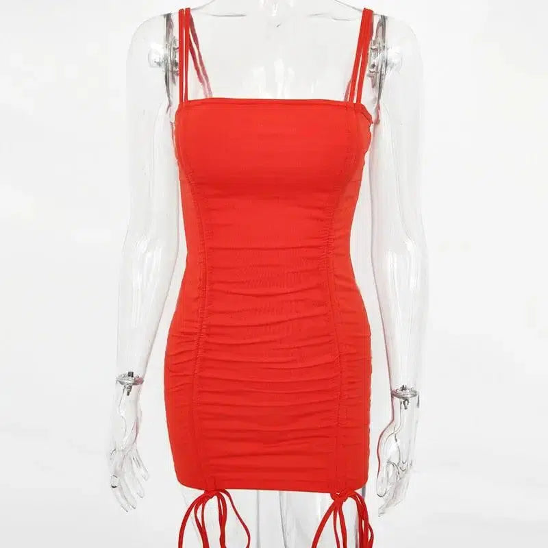 Cheky - Articat Spaghetti Strap Sexy Backless Women Summer Dress